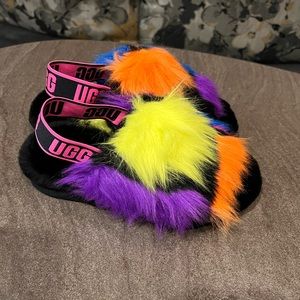 NWOT UGG Fluff Yeah Party Spot Slippers